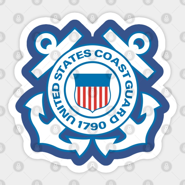 US coast guard emblem Sticker by bumblethebee